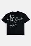 "IT'S JUST ART" Black T-Shirt